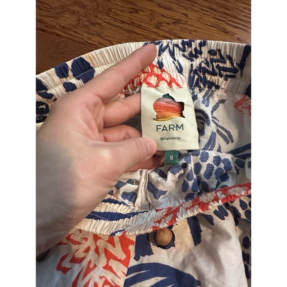 Farm Rio Mixed Lobster Print Short Size S - Picture 6 of 14